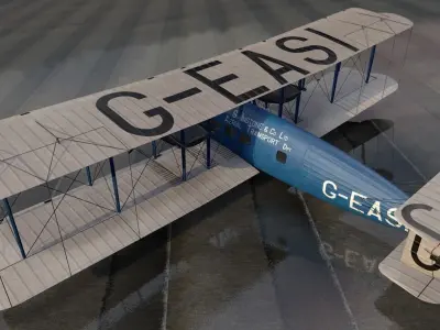 Vickers Vimy 66 Airliner 3D model