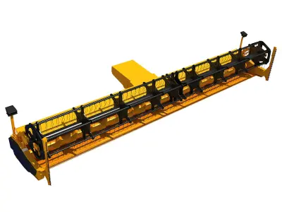 Yellow Threshing 3D model