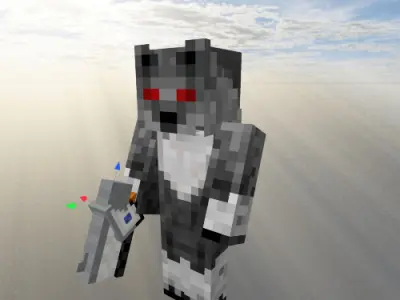 Electro Gun - Minecraft 3D model