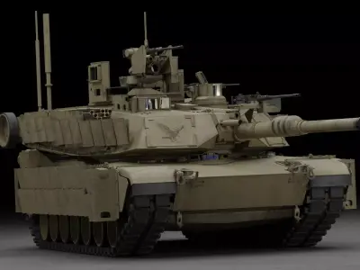 Tank M1A2 SEP 2 Abrams 3D Model 3D model