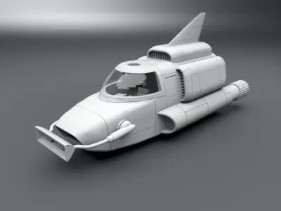 Thunderbird 4 scale model 3D print model