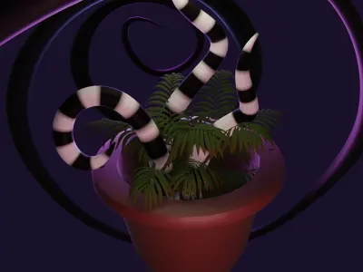 POT SANDY THE SANDWORM Free 3D print model
