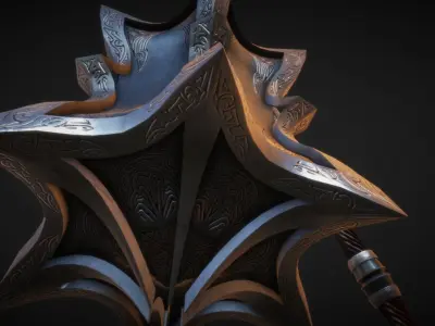 ThalDaras the Sanguine Mace 3D model