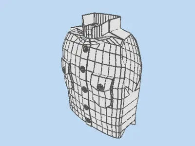 Armour Vest - Type 2 3D model
