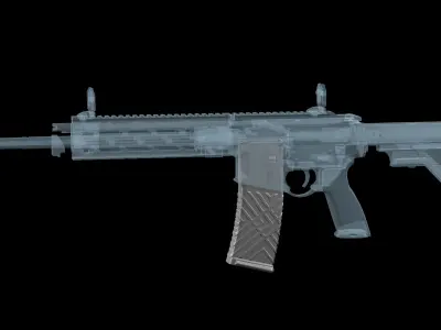 HK GEN 2  magazine M4 AR-15 Low-poly 3D model