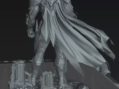Knight Inferno Nexus  Futuristic Cyber Knight  3D Printing 3D print model