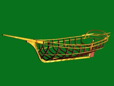 Sloop Spray of Joshua Slocum 3D model