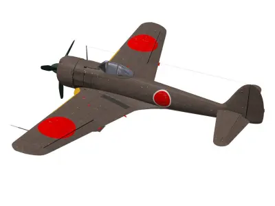 Ki43 Hayabusa type3-otsu 3D model