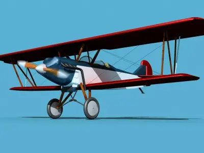 Travelair 2000 V02 3D model