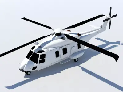 NH90 static blank Low-poly 3D model