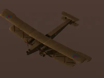Handley Page HP400 Free low-poly 3D model