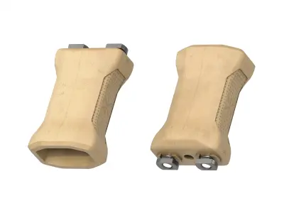 Unity Tactical Direct Attach VFG Vertical Foregrip M-LOK FDE Low-poly 3D model