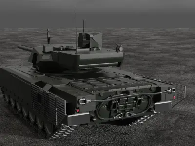T-14 Armata MBT 3D model