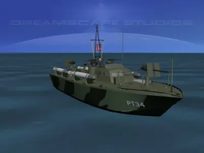 Patrol Torpedo Boat PT34 3D model