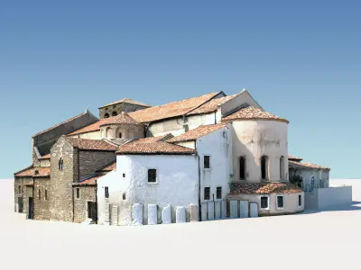 San Giusto Cathedral Low-poly 3D model