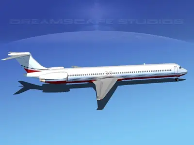 Douglas MD-80 Corporate 4 3D model