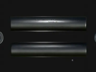 AWC Thundertrap 308 Suppressor Attachment - Game Asset Free low-poly 3D model