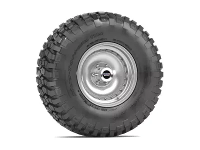 OFF ROAD WHEEL AND TIRE 6 3D model