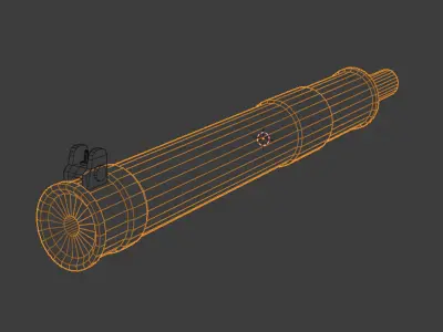 VSS Vintorez silencer Free low-poly 3D model