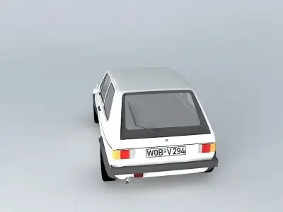 Volkswagen Golf Mk1 GTI Typ 17 1975 Free 3D model