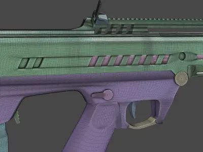 RN227 Probable New Service Rifle Of US Army Low-poly 3D model