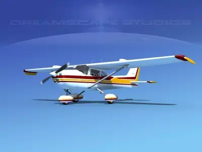 Cessna 172 Skyhawk STOL V03 3D model