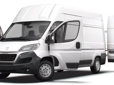 Peugeot Boxer Van L3H3 HQ Interior 2023 3D model