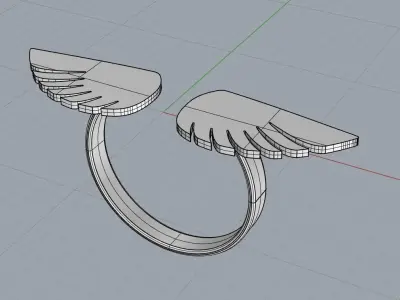 Wing ring Free 3D print model
