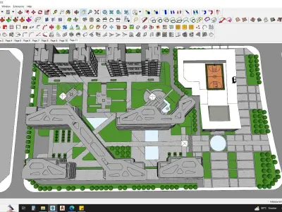 Architectural building sketchup model 3D model