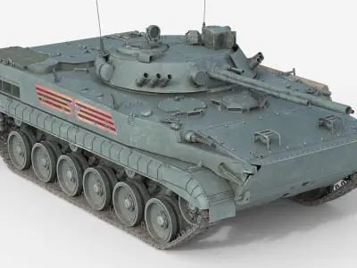 10 Military Vehicles Collection v8 Low-poly 3D model