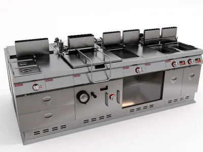 Commercial Kitchen 9 3D model