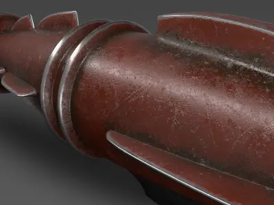 Sci-Fi Ray gun Low-poly 3D model