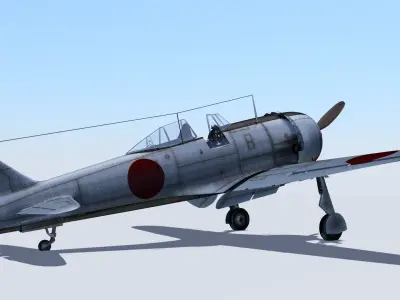 Nakajima Ki-44 shoki 3D model