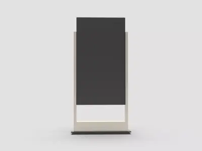 Style advertisement close to a urban street in city 3D model