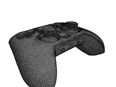 Modern Gaming Controller Gamepad 3D Model Low-poly 3D model