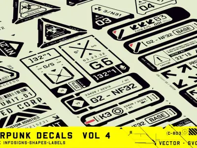 Cyberpunk Decals Vol 4 Texture