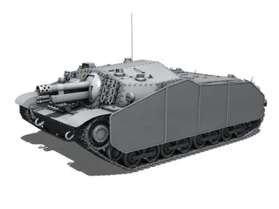 43M Zrinyi II - Hungarian Assault Gun  3D model