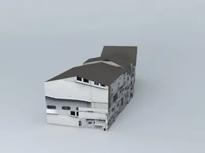 Commercial and residential buildings Free 3D model
