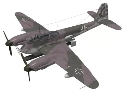 Messerschmitt Me 410 B5 Hornisse 3D model