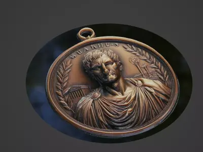 Gaius Marius Medallion 3D print model