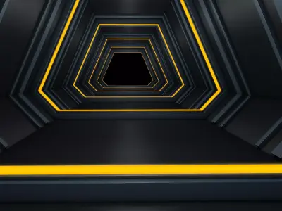 Sci Fi Tunnel 3D model 62