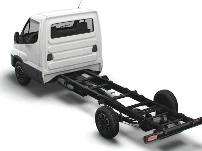 Iveco Daily Single Cab L4 Chassis 2022 3D model