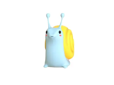 Cartoon Snail v008 - 3D Model Low Poly Low-poly 3D model