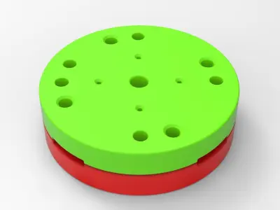 Mold for diecast military truck tire 1 Scale 1 to 25 3D print model