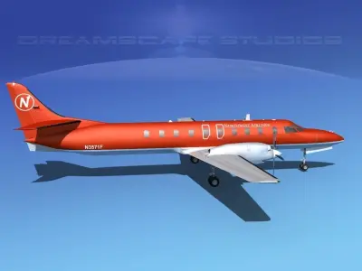 Swearingen SA226 Metroliner Northwest 3D model
