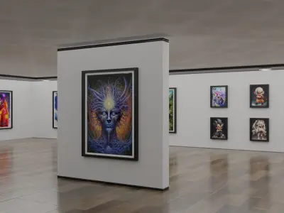 Art Gallery Free low-poly 3D model