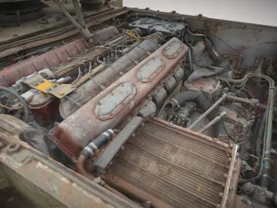 Self-propelled rocket launcher S-125 Newa 02 3D model