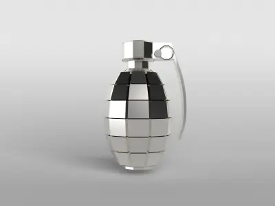 Grenade v1 006 Low-poly 3D model