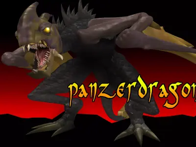 Panzer Dragoon Low-poly 3D model