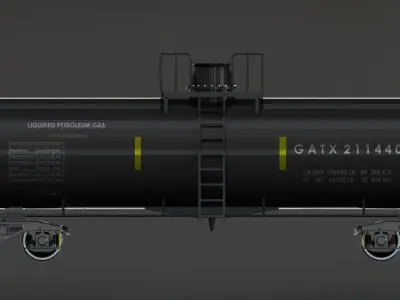 GATX Railway Freight Tank 3D model